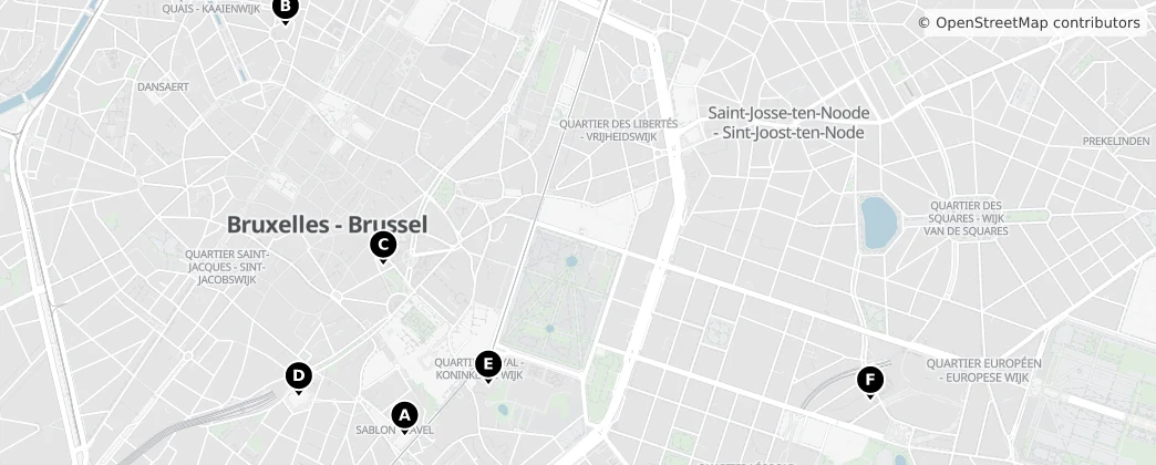 Map of Bruxelles