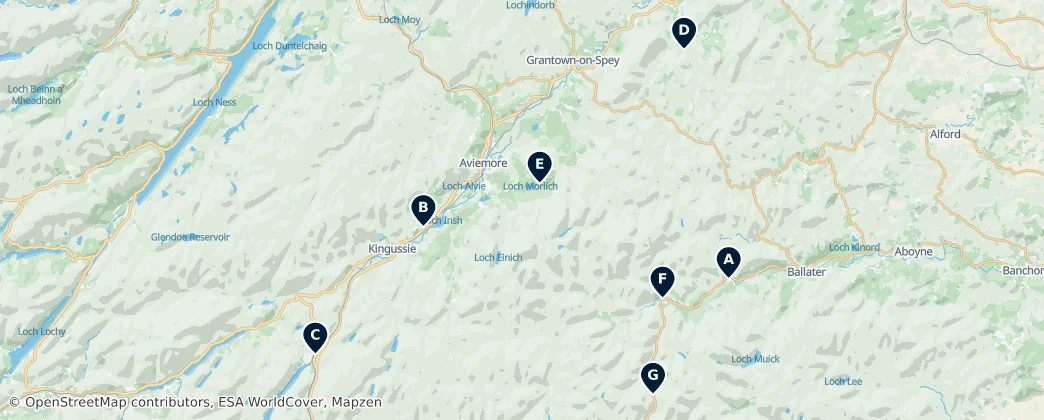 Map of Parco nazionale di Cairngorms