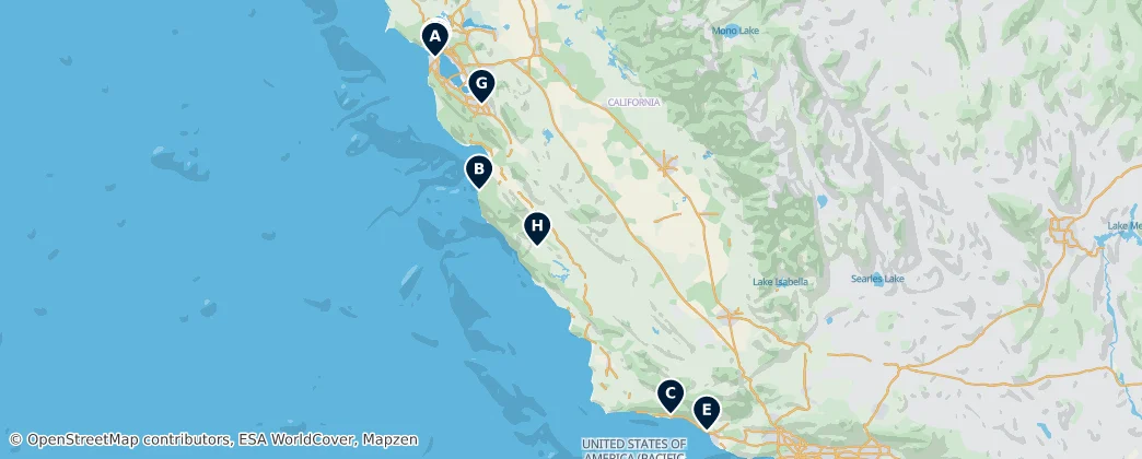 Map of California