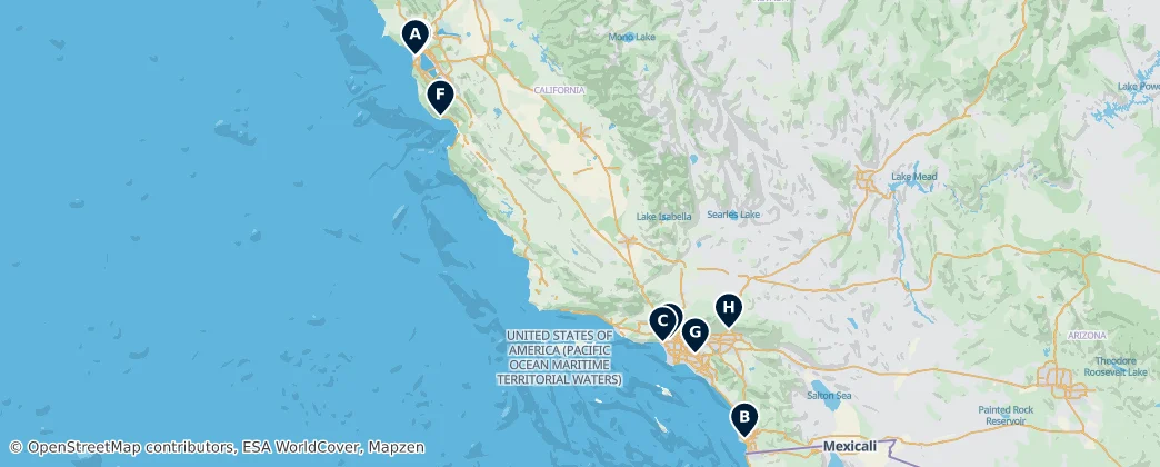 Map of California