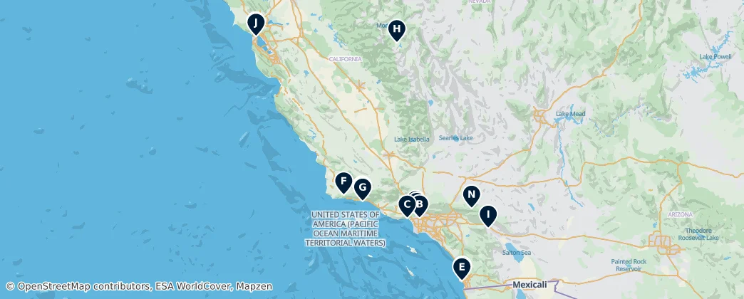 Map of California