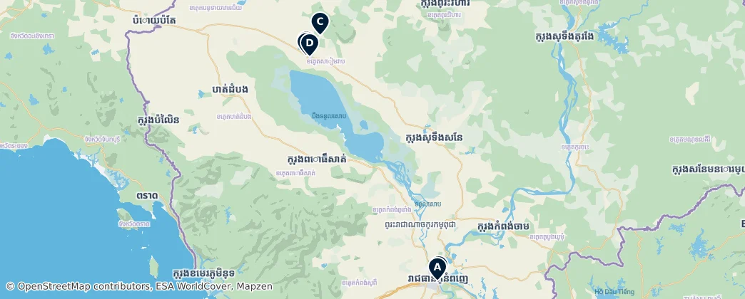 Map of Cambogia