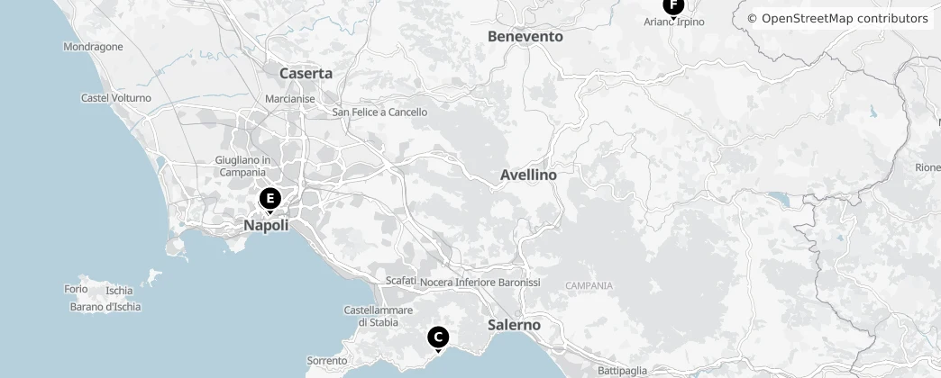 Map of Campania
