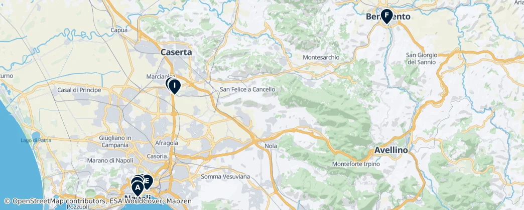Map of Campania