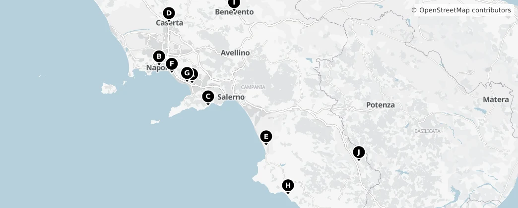 Map of Campania