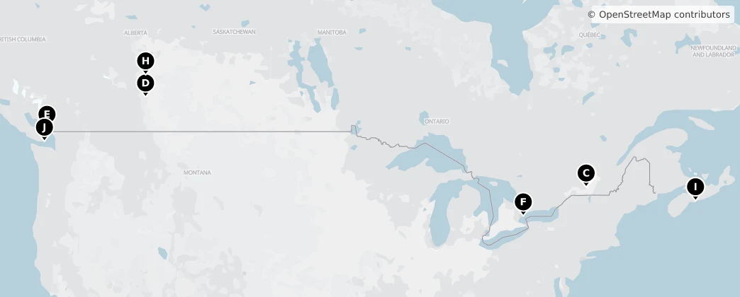 Map of Canada