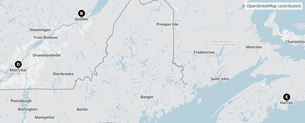 Map of Canada