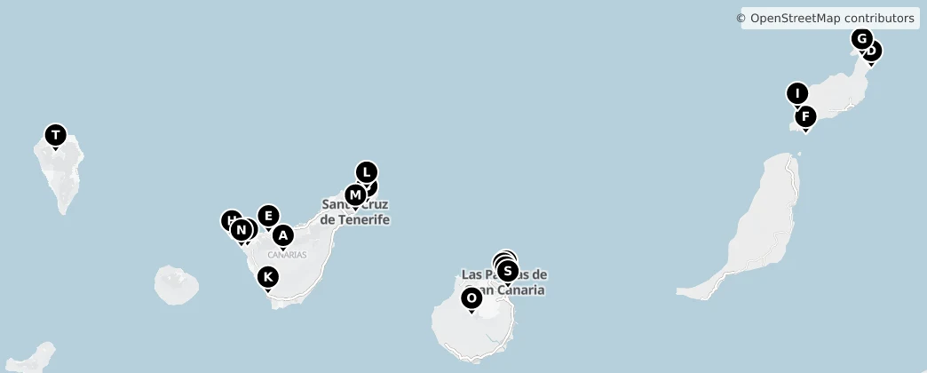 Map of Canarie