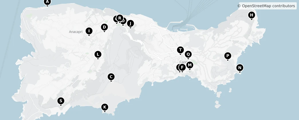 Map of Capri