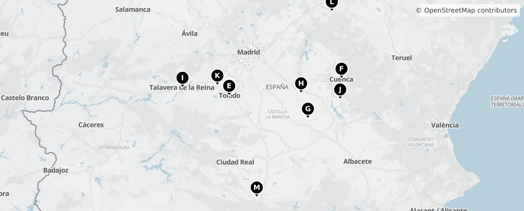 Map of Castiglia-La Mancia