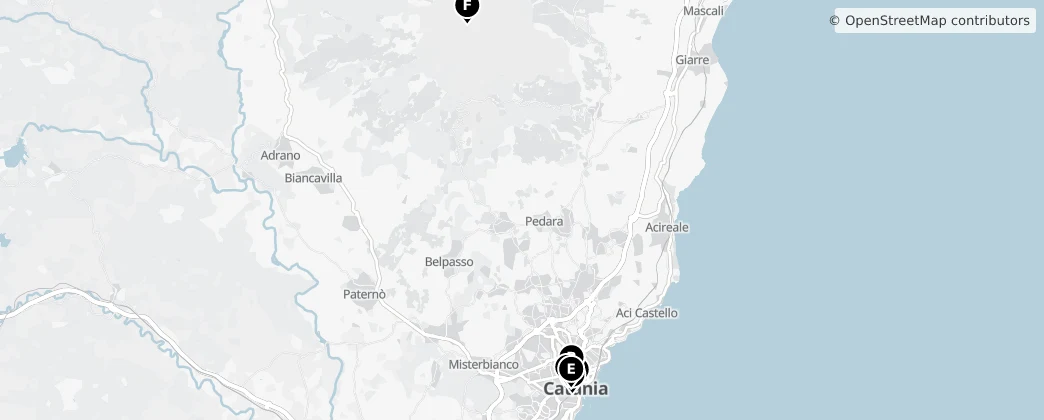 Map of Catania