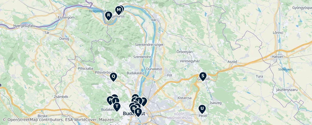 Map of Ungheria Centrale