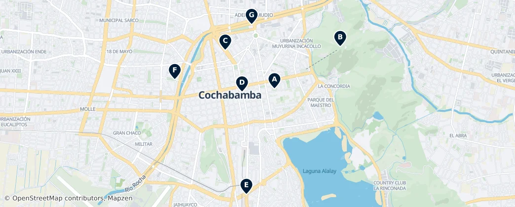 Map of Provincia di Cercado