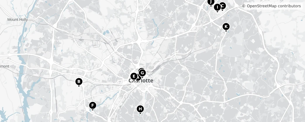 Map of Charlotte