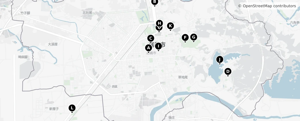 Map of Chiayi