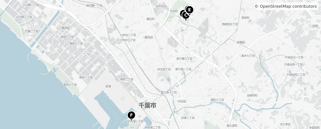 Map of Chiba