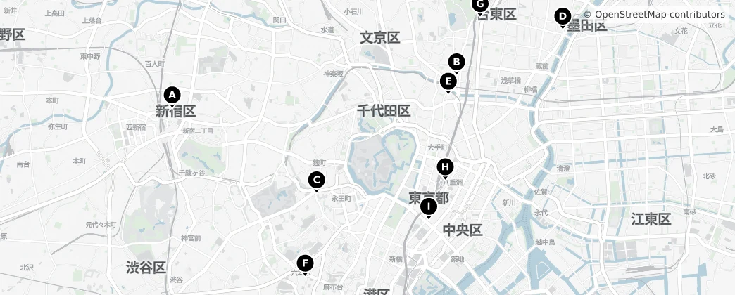 Map of Chiyoda