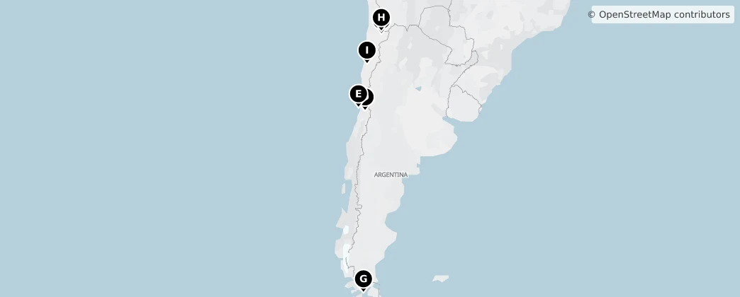 Map of Cile