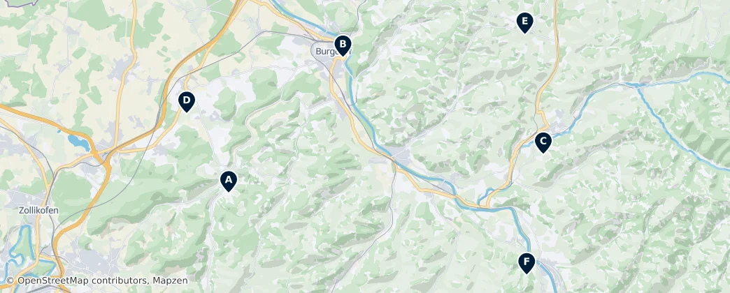 Map of Circondario dell'Emmental
