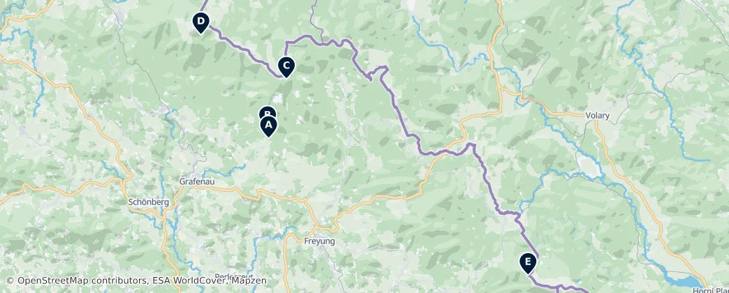 Map of Circondario di Freyung-Grafenau
