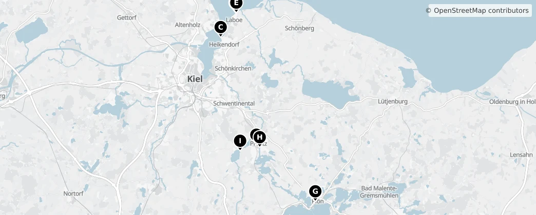 Map of Plön