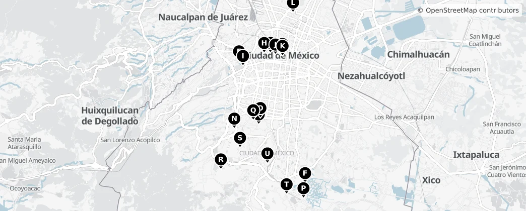 Map of Città del Messico