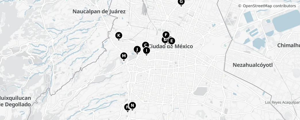 Map of Città del Messico