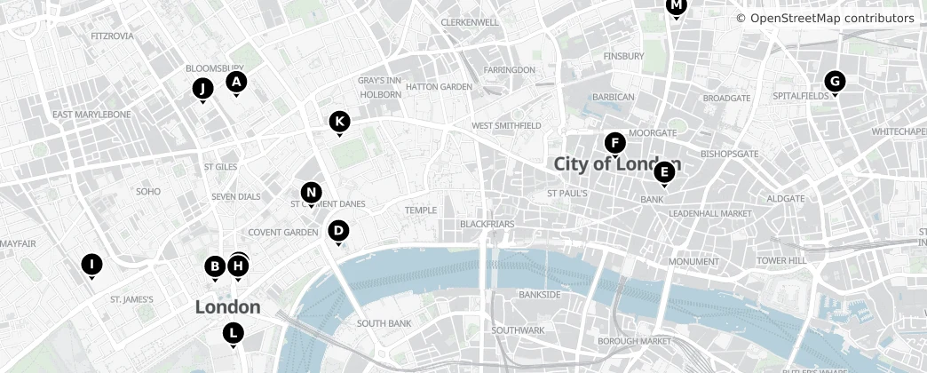 Map of Città di Londra