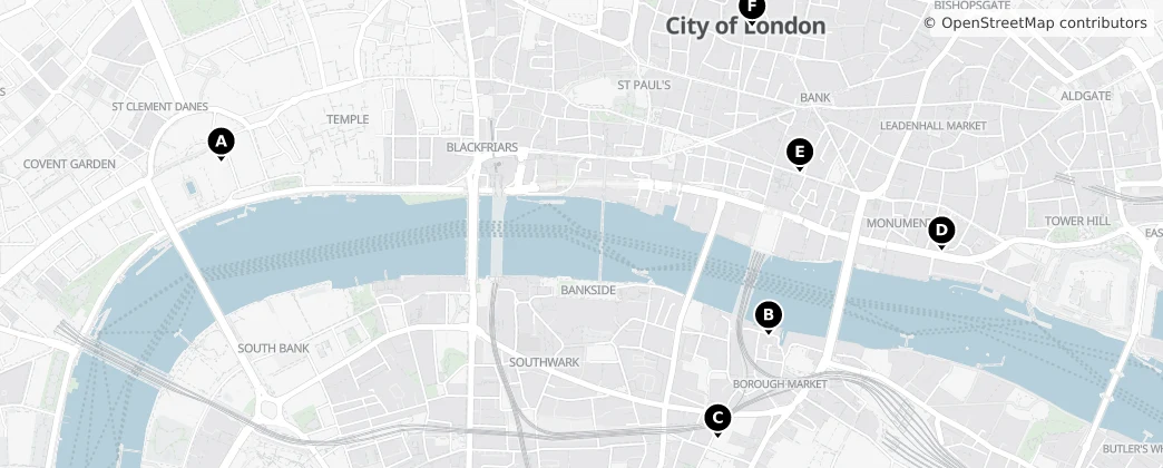 Map of Città di Londra