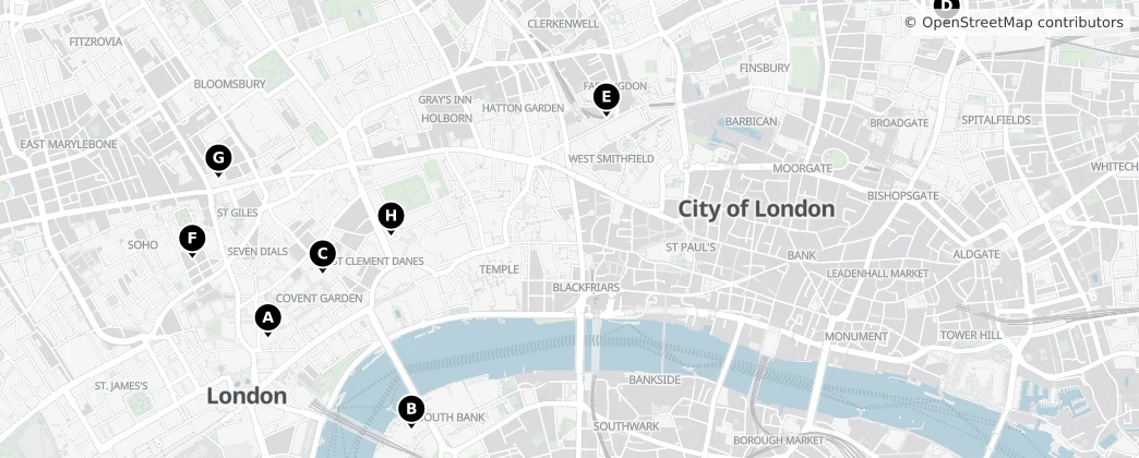 Map of Città di Londra