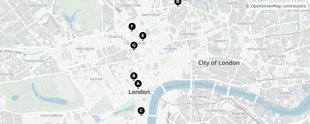 Map of Città di Londra