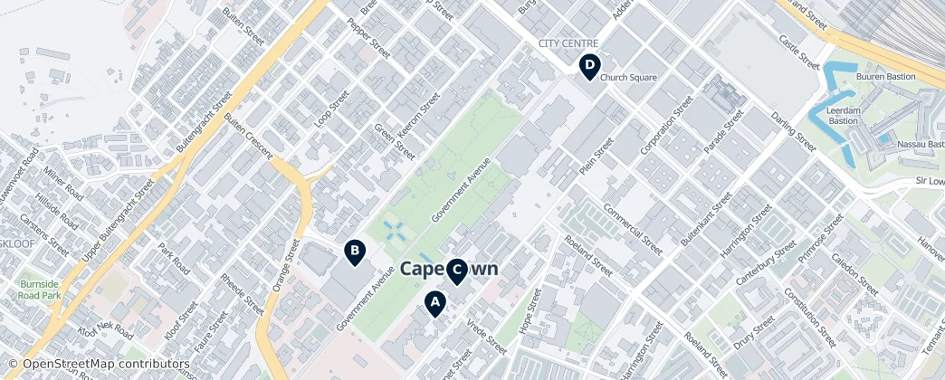 Map of City Centre