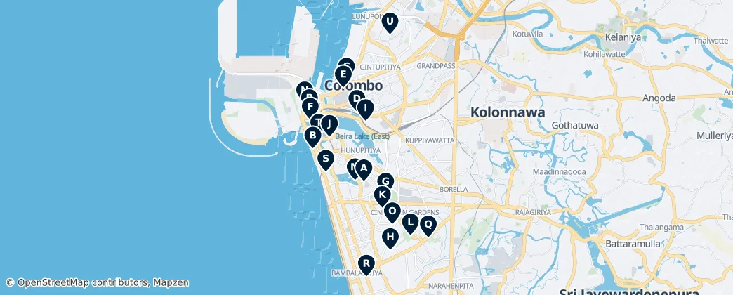 Map of Colombo