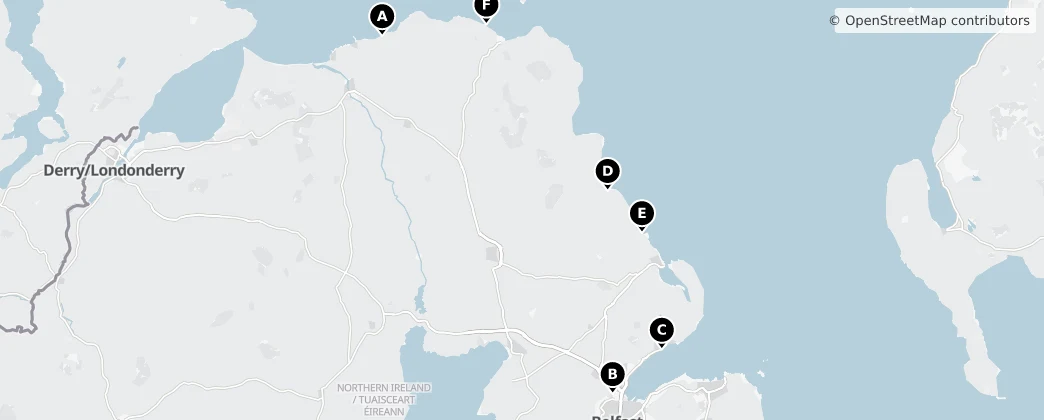 Map of Contea di Antrim