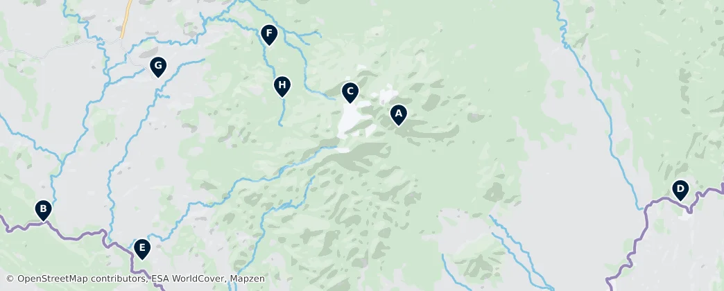 Map of Contea di Brewster