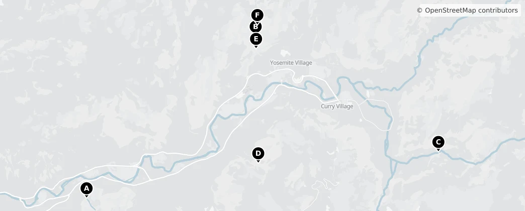 Map of Contea di Mariposa
