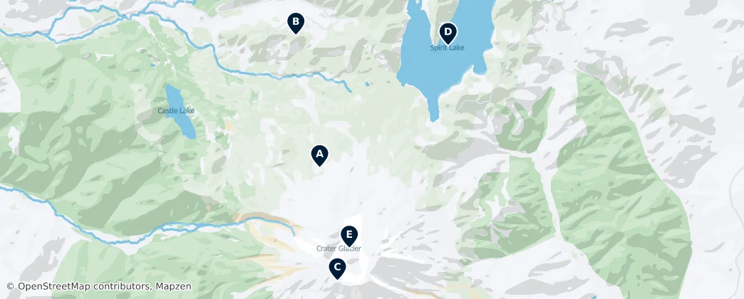 Map of Contea di Skamania