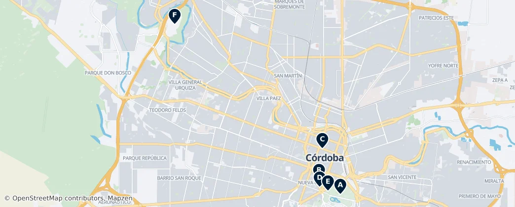 Map of Cordova