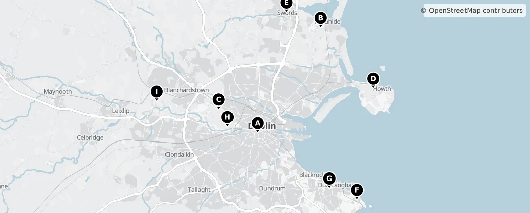 Map of Contea di Dublino