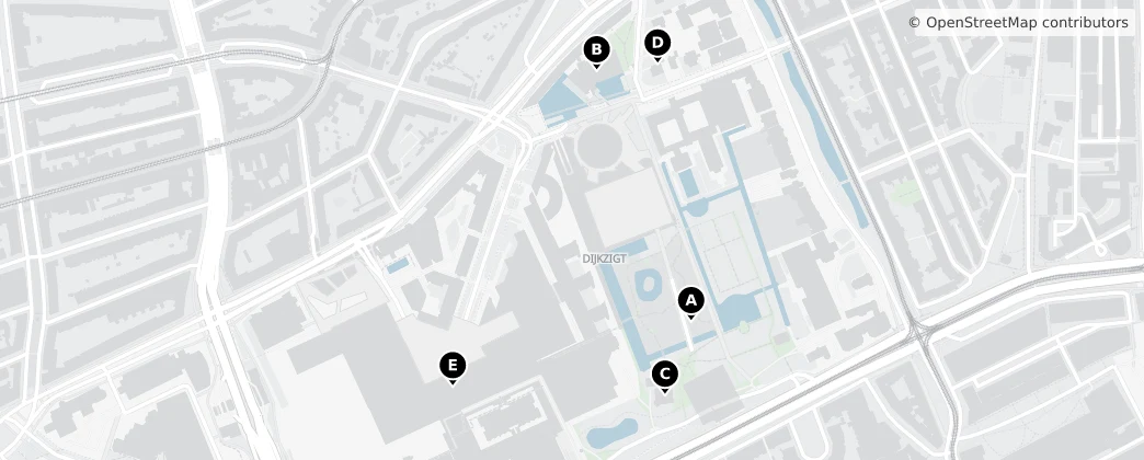 Map of Dijkzigt