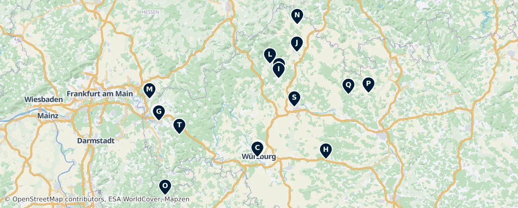 Map of Distretto della Bassa Franconia