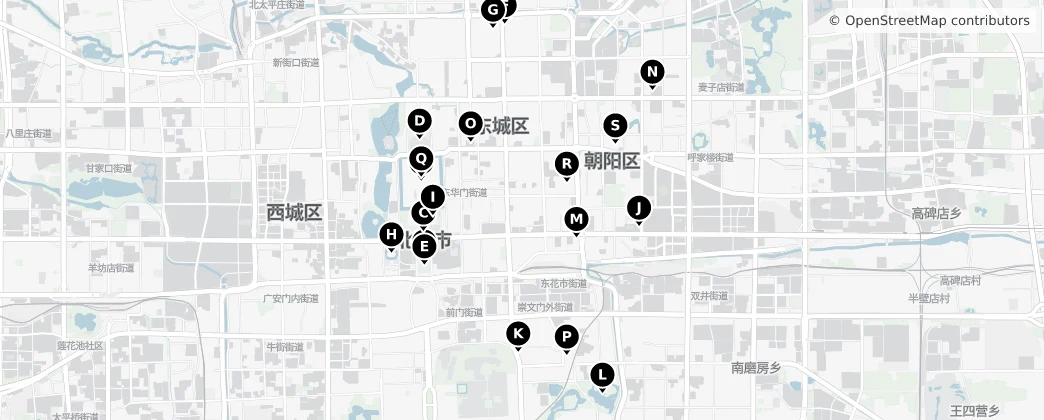 Map of Distretto di Dongcheng