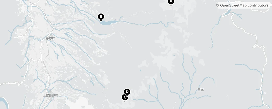 Map of Distretto di Kamikawa