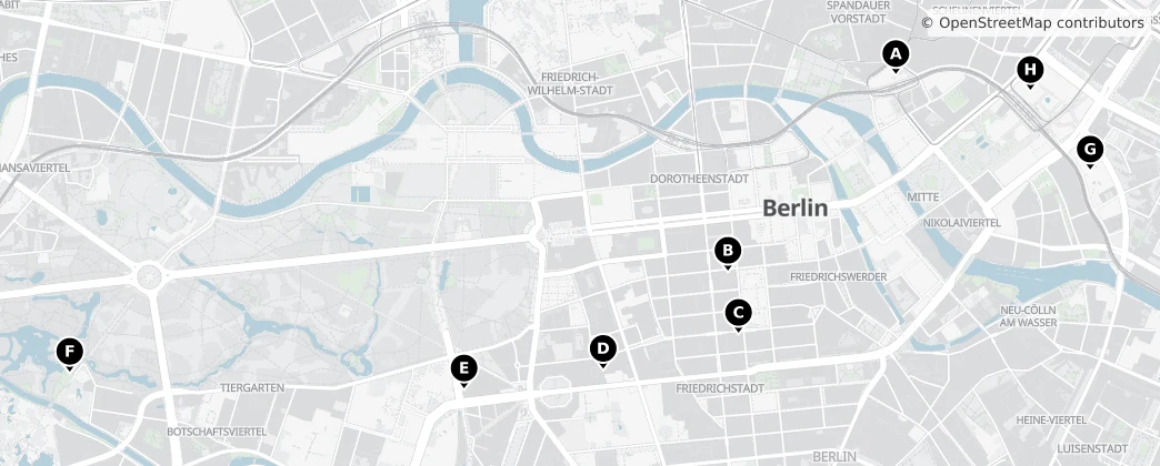 Map of Distretto di Mitte