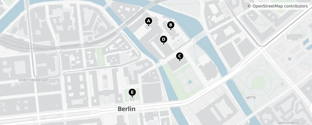 Map of Distretto di Mitte