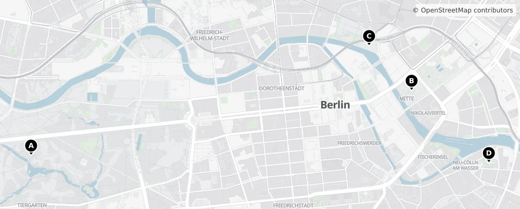 Map of Distretto di Mitte