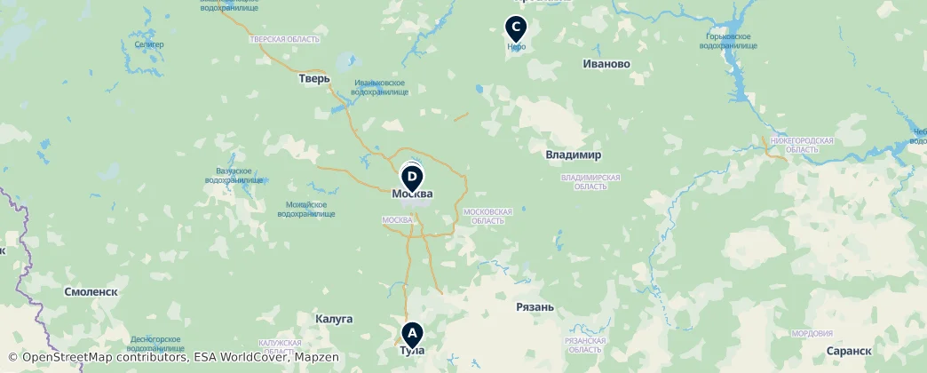 Map of Circondario federale centrale