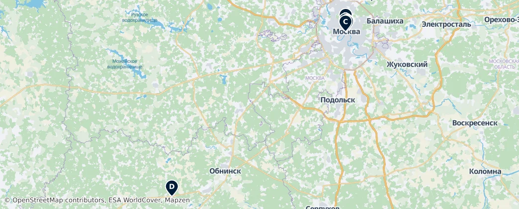 Map of Circondario federale centrale