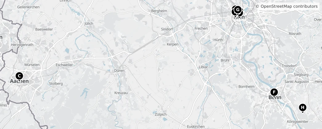 Map of Distretto governativo di Colonia