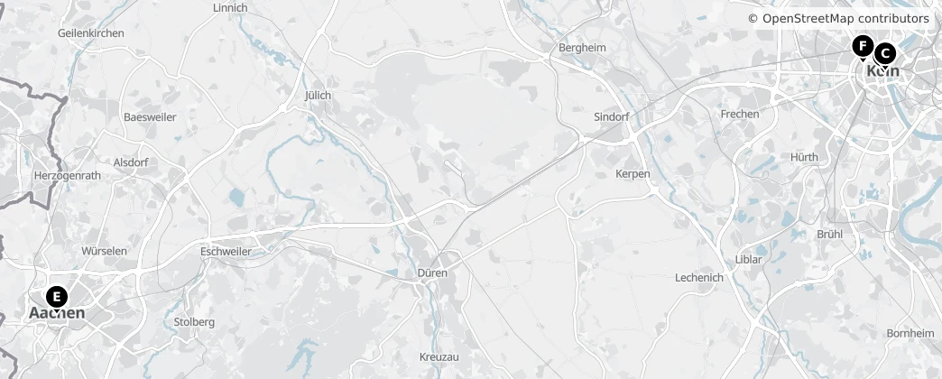 Map of Distretto governativo di Colonia
